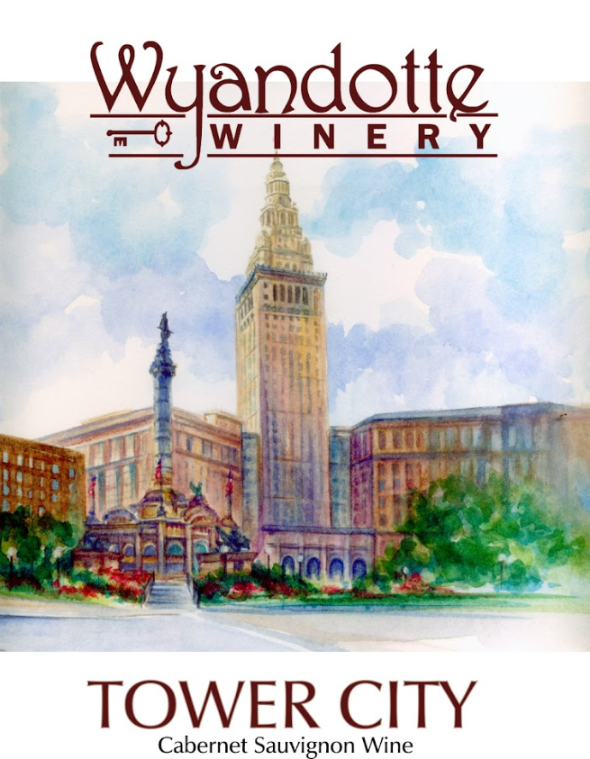 Wyandotte Winery Tower City Cabernet Sauvignon label